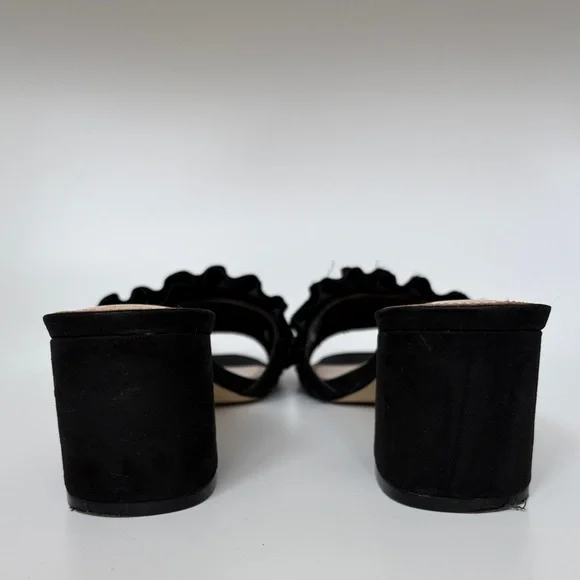 Jessica Simpson Black Ruffle Mules - Picture 5 of 5